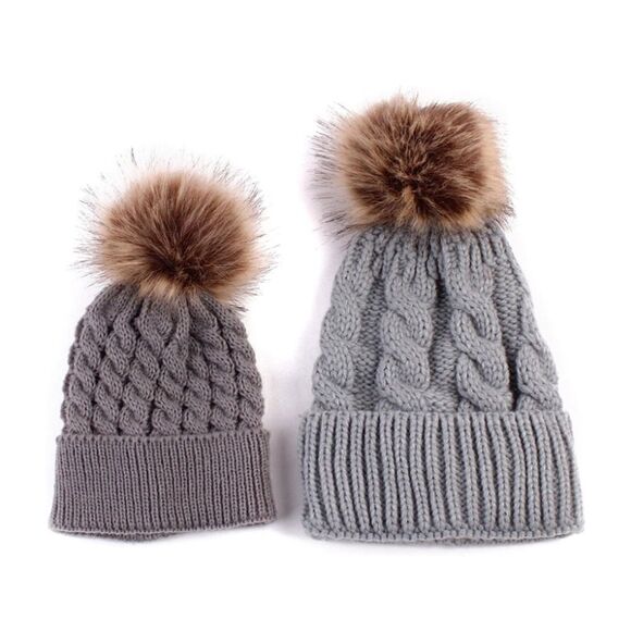 🎀Mom-Baby Beanies Set🎀NEW  - Picture 2 of 5